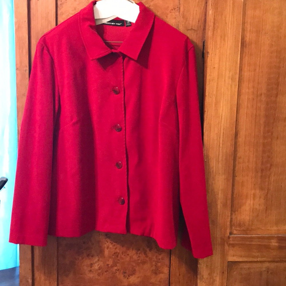 Red Briggs New York shirt jacket
